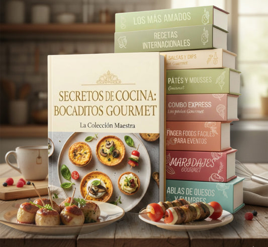 Más de 300 Recetas Gourmet - 9 Libros Digitales 🍽️🍢🍔